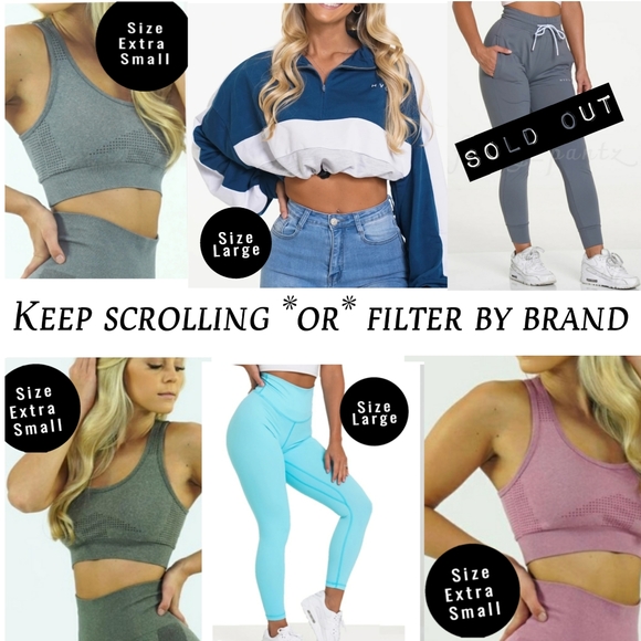 NVGTN Signature Leggings Powder Blue NEW - Picture 9 of 11